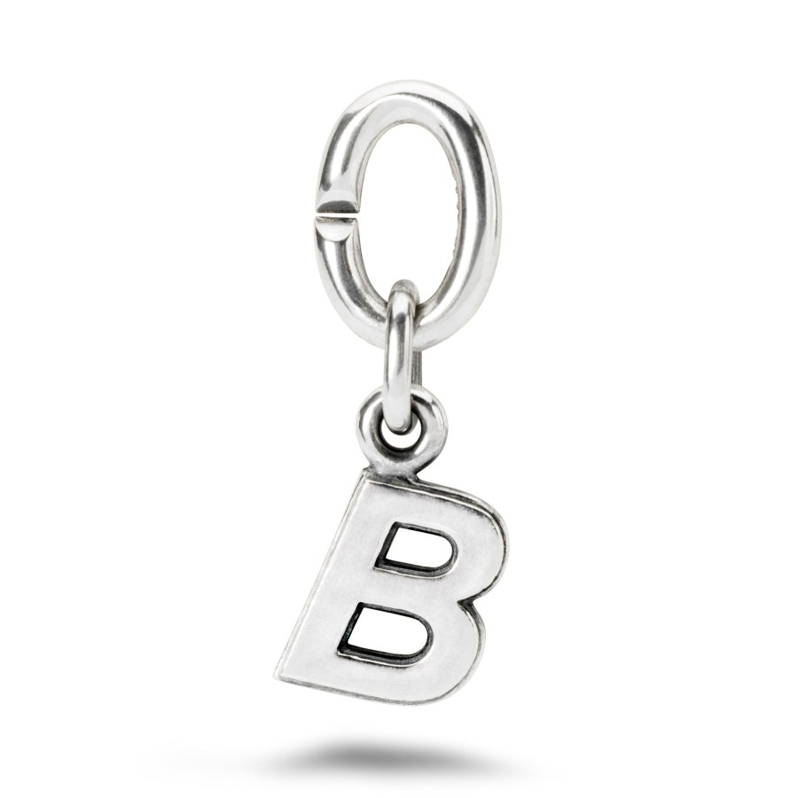 Links & Locks X Jewellery  | B, Silver Link Charm